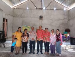 Pimpin Minggu Kasih, Ps. Kanit Binmas Polsek Tanut sampaikan Imbauan dan pesan Kamtibmas