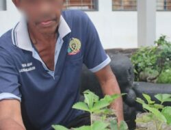 Tumbuhkan Semangat Mandiri, Warga Binaan Lapas Banjarmasin Rawat Tanaman Stroberi