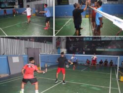 Lapas Banjarmasin Dan Lapas Banjarbaru Pererat Sinergi Lewat Pertandingan Bulu Tangkis Persahabatan
