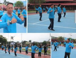 Senam Pagi Jadi Wadah Peningkatan Kekompakan Di Lapas Banjarmasin