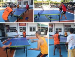 Tenis Meja Pererat Silaturahmi Dan Jaga Kebugaran Di Lapas Banjarmasin