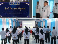 Lapas Banjarmasin Ikuti Apel Bersama Kementerian Dalam Masa Transisi Kelembagaan