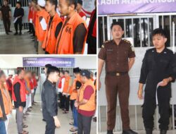 Lapas Banjarmasin Berangkatkan 60 Tahanan Untuk Jalani Sidang Di Pengadilan Negeri