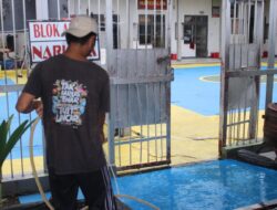 Tamping Kebersihan Blok A Lapas Banjarmasin Wujudkan Lingkungan Hunian Yang Sehat Dan Tertib