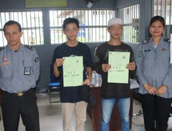 Dua Warga Binaan Lapas Banjarmasin Resmi Bebas, Satu Lewat Cuti Bersyarat