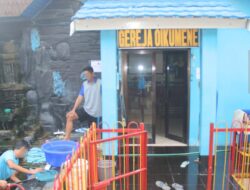 Warga Binaan Kristiani Lapas Banjarmasin Rutin Lakukan Kebersihan Gereja Akhir Pekan