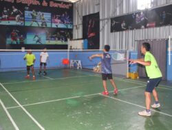 Pertandingan Bulu Tangkis Persahabatan Warnai Pembinaan Humanis Di Lapas Banjarmasin