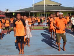 Lapas Banjarmasin Gelar Senam Pagi untuk Jaga Kebugaran Warga Binaan