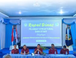 Lapas Banjarmasin Gelar Rapat Dinas Tingkatkan Efektivitas Kinerja Internal