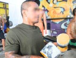 Warga Binaan Lapas Banjarmasin Giatkan Latihan Fitnes Rutin Bersama