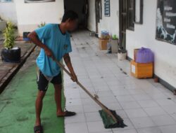 Lapas Banjarmasin Galakkan Kebersihan Lingkungan Blok Hunian Secara Rutin