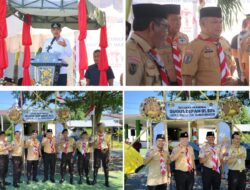 Kalapas Banjarmasin Berikan Motivasi Kepada Warga Binaan Anak Peserta Perkemahan