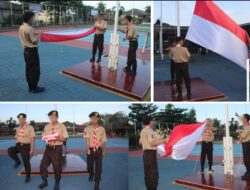 Lapas Banjarmasin Dorong Disiplin Lewat Rutinitas Penurunan Bendera