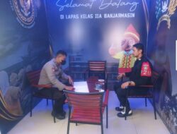 Polsek Banjarmasin Barat Perbantukan Personel Ke Lapas Banjarmasin