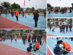 Pramuka Lapas Banjarmasin Asah Kedisiplinan Lewat Latihan Yel-Yel dan Pionering