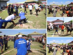 Sorak Sorai Meriah Iringi Tarik Tambang Antarblok Di Lapas Banjarmasin