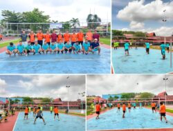 Kalapas Banjarmasin Apresiasi Antusiasme Lomba Bola Voli HUT RI Ke-80