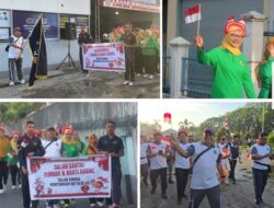 Kalapas Banjarmasin Ajak Pertahankan Kemerdekaan Lewat Jalan Sehat