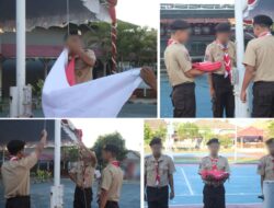 Lapas Banjarmasin Tanamkan Nasionalisme Lewat Penurunan Bendera