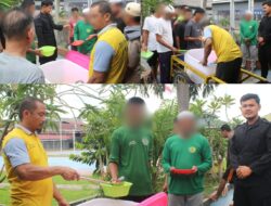 WBP Lapas Banjarmasin Syukuri Sajian Extrafooding Sehat