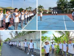 Pegawai Lapas Banjarmasin Ikuti Jalan Sehat untuk Jaga Kebugaran