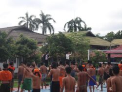 Senam Pagi Dorong WBP Lapas Banjarmasin Lebih Sehat Dan Produktif