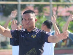 Senam Pagi Jadi Ajang Rekreasi Pegawai Lapas Banjarmasin