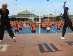 Kegiatan Senam Pagi Lapas Banjarmasin Bangkitkan Semangat Dan Disiplin WBP