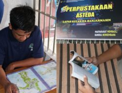 Warga Binaan Antusias Kunjungi Perpustakaan Lapas Banjarmasin Untuk Menambah Wawasan