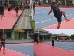 Robby Wijaya Tampilkan Semangat Tinggi Dalam Lari Pagi Di Lapas Kelas IIA Banjarmasin