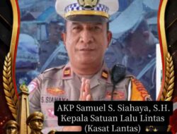 AKP Samuel S. Siahaya, S.H. Kepala Satuan Lalu Lintas (Kasat Lantas) Polres Kepulauan Tanimbar Mengucapkan DIRGAHAYU BHAYANGKARA KE-80