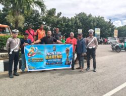 Sat Lantas Polres Tanimbar Amankan Nobar Piala Dunia 2026
