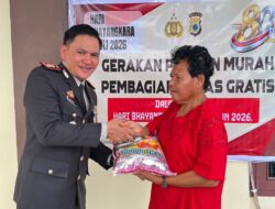 Hari Bhayangkara, Polres Tanimbar Tebar Kepedulian Lewat Gerakan Pangan Murah