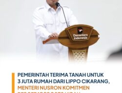 Menteri ATR/BPN Apresiasi Hibah 30 Hektare, Dukung Program 3 Juta Rumah