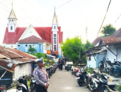 Sat Lantas Polres Tanimbar Amankan Ibadah Minggu di Sejumlah Gereja