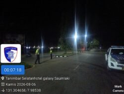 Patroli Blue Light Satlantas Tanimbar Antisipasi Balap Liar