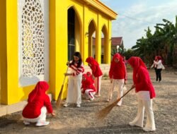 PIPAS Cabang Lapas Narkotika Karang Intan Ikuti Aksi Bersih Kemerdekaan di Masjid Miftahul Khair