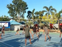 Lapas Narkotika Karang Intan Tanamkan Disiplin dan Sportivitas melalui Pertandingan Voli