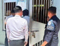 Klinik Pratama Lapas Narkotika Karang Intan Sambangi Blok Hunian I, Pantau Kesehatan Warga Binaan