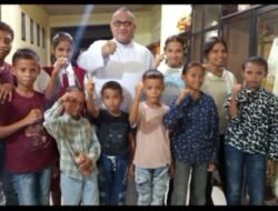 Pesta Santo Laurensius, Pastor Ponsio Tanamkan Nilai Kasih kepada Anak-Anak