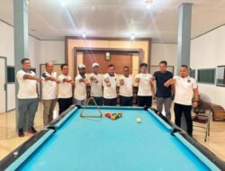 Meriahkan HUT ke-81 RI, Lapas Narkotika Karang Intan Gelar Lomba Biliar bagi Petugas
