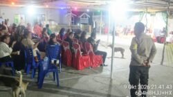Pastikan Resepsi Warga Aman dan Kondusif, Bhabinkamtibmas Alusi Tamrian Kawal Acara Pernikahan
