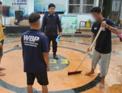 Lapas Banjarmasin Perkuat Kebersihan Lingkungan Hunian melalui Tamping Blok E
