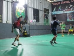 Warga Binaan Lapas Banjarmasin Aktif Berolahraga Bulu Tangkis untuk Jaga Kesehatan