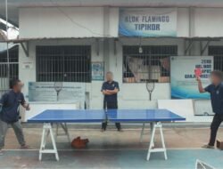 Lapas Banjarmasin Dukung Pembinaan Warga Binaan melalui Olahraga Tenis Meja
