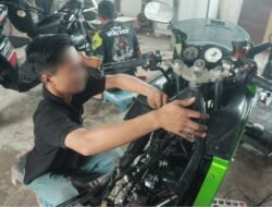 Warga Binaan Lapas Banjarmasin Praktik Servis CVT Motor Matic dan Kelistrikan Motor Sport